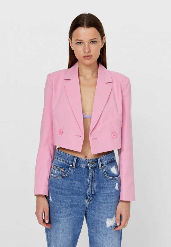 

Жакет Stradivarius, Розовый