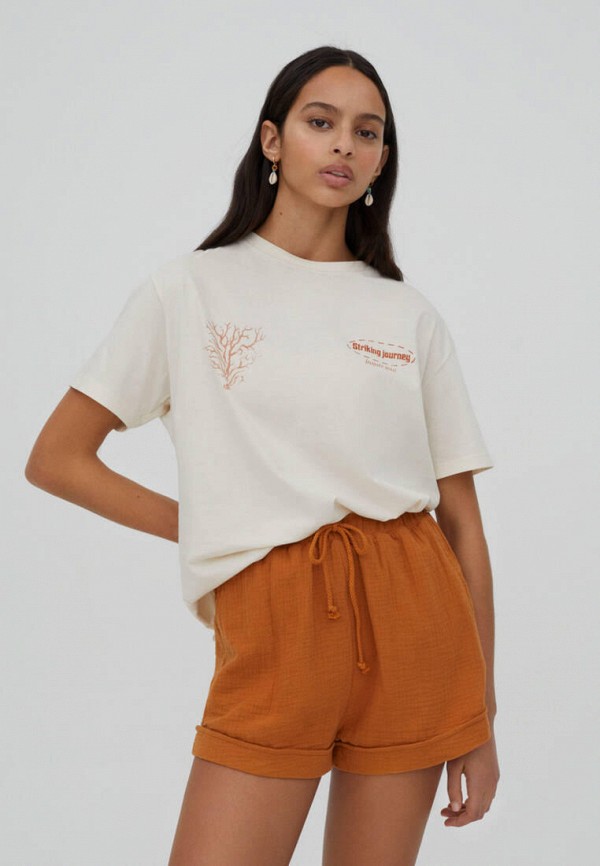 

Футболка Pull&Bear, Бежевый