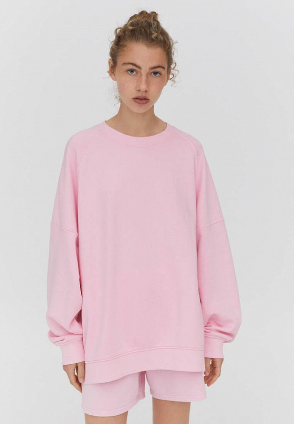 

Свитшот Pull&Bear, Розовый, Join life