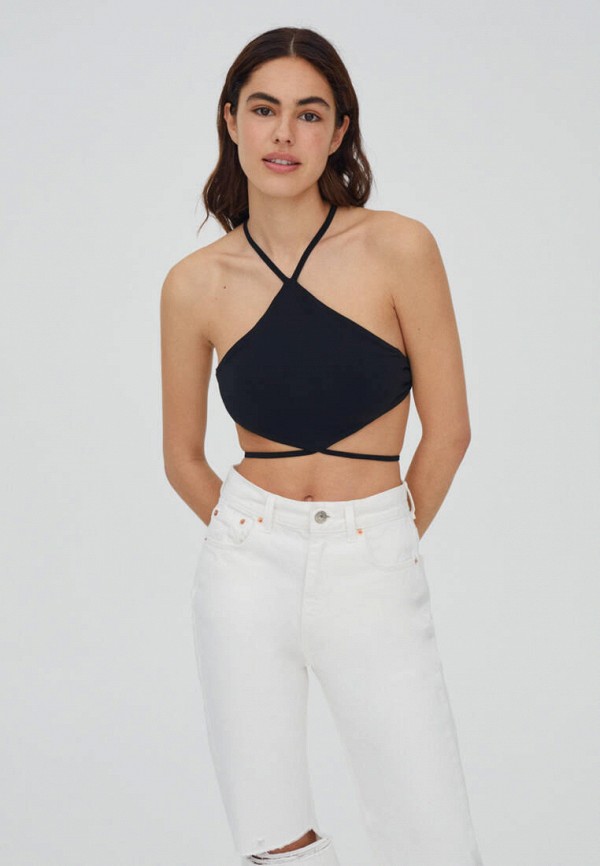 

Топ Pull&Bear, Черный, Join Life