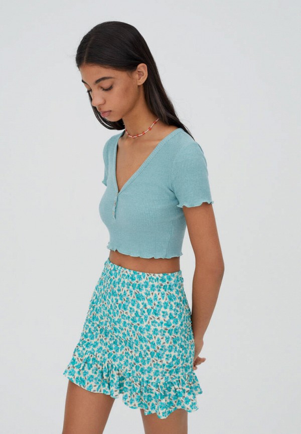 

Топ Pull&Bear, Бирюзовый