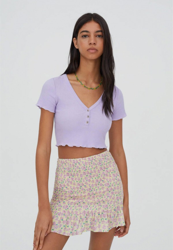 

Топ Pull&Bear, Фиолетовый