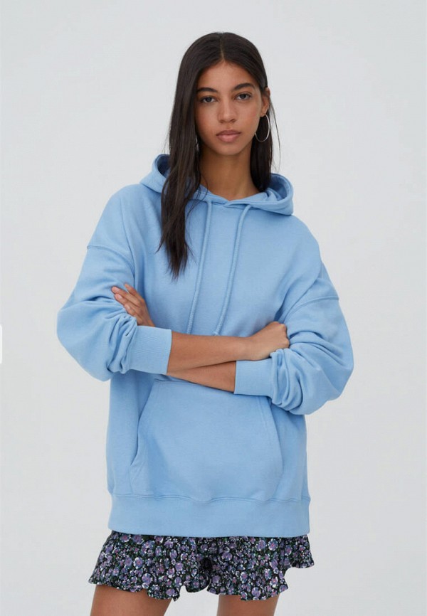 

Худи Pull&Bear, Голубой, Join life