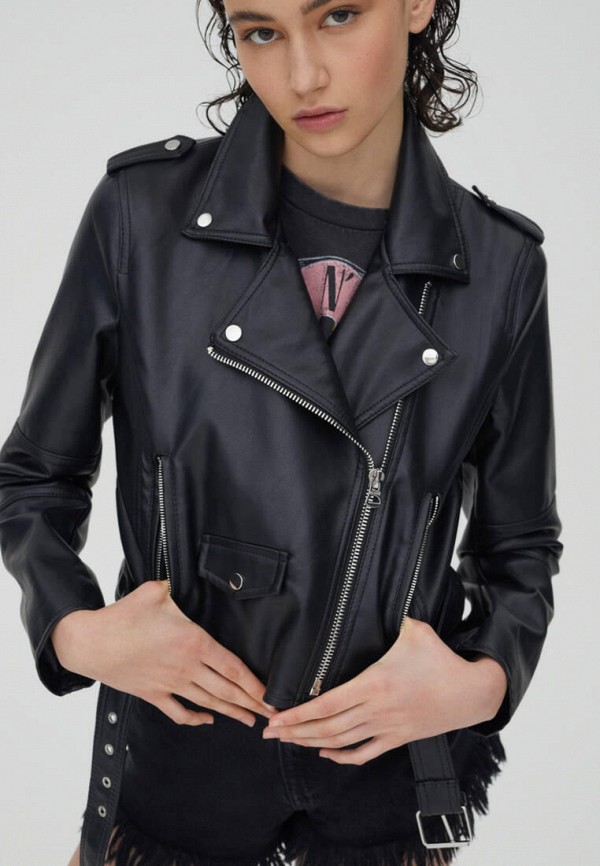 фото Куртка кожаная pull&bear