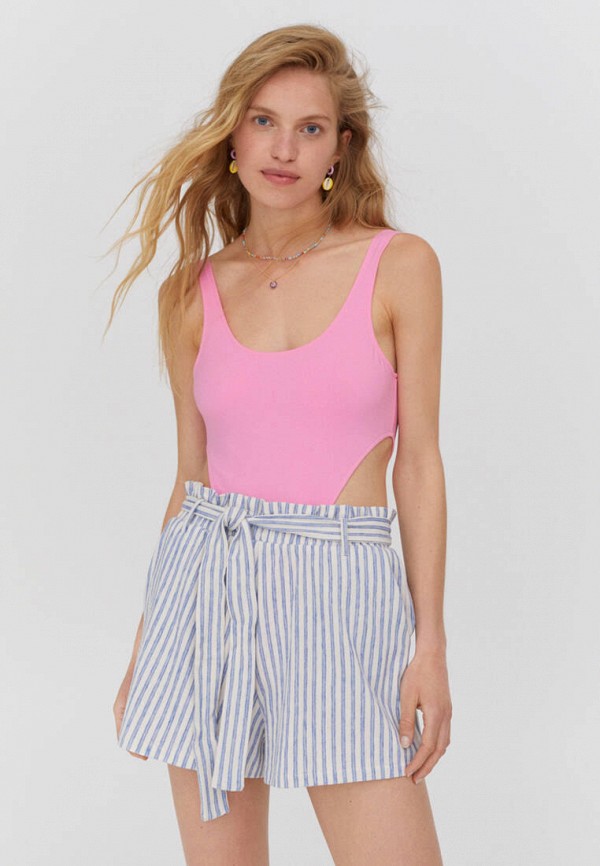 

Боди Pull&Bear, Розовый, Join life