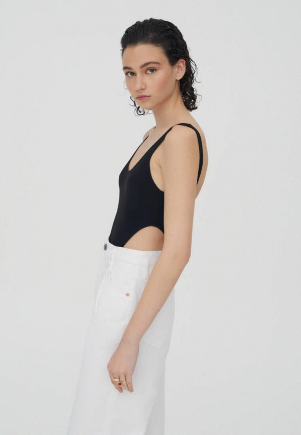 

Боди Pull&Bear, Черный, Join life
