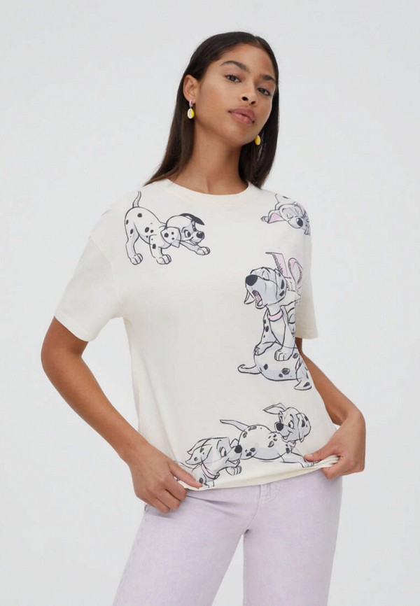 

Футболка Pull&Bear, Белый, Join Life