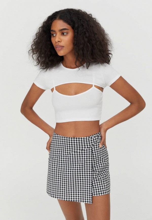 

Топ Pull&Bear, Белый, Join life