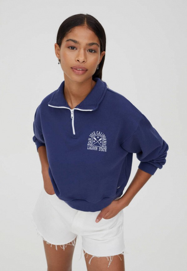 

Олимпийка Pull&Bear, Синий, Join life