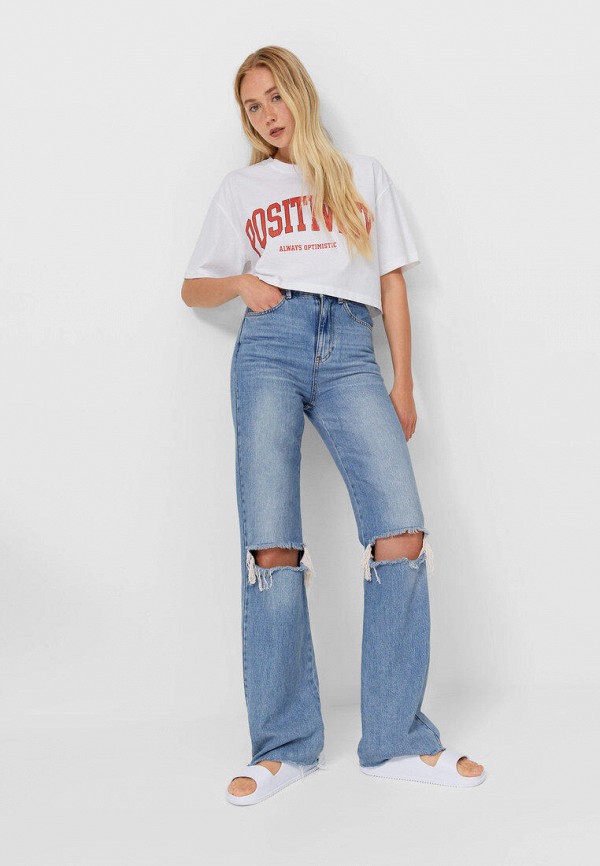 

Футболка Stradivarius, Белый