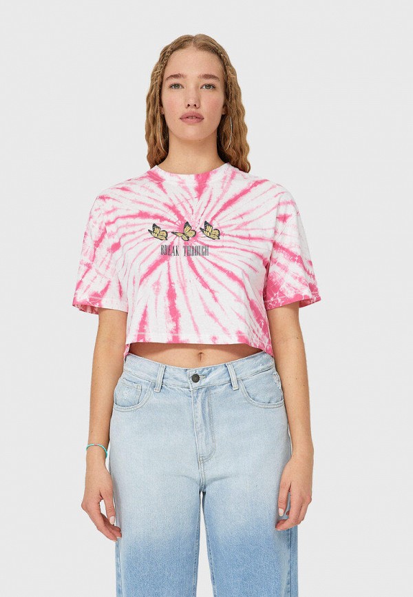 

Футболка Stradivarius, Розовый