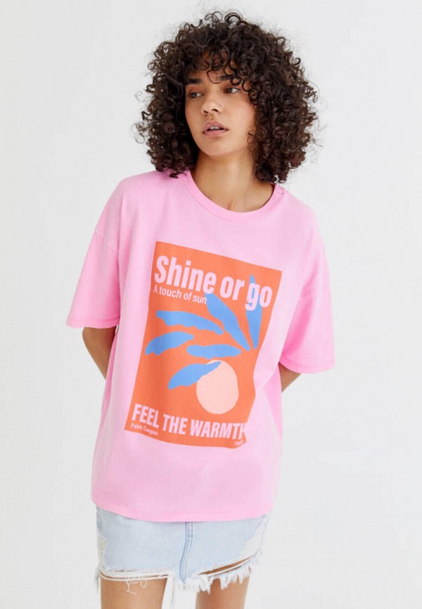 

Футболка Pull&Bear, Розовый