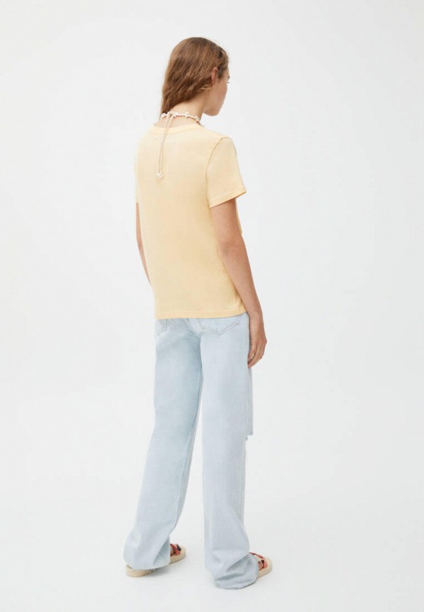 

Футболка Pull&Bear, Желтый, Join Life
