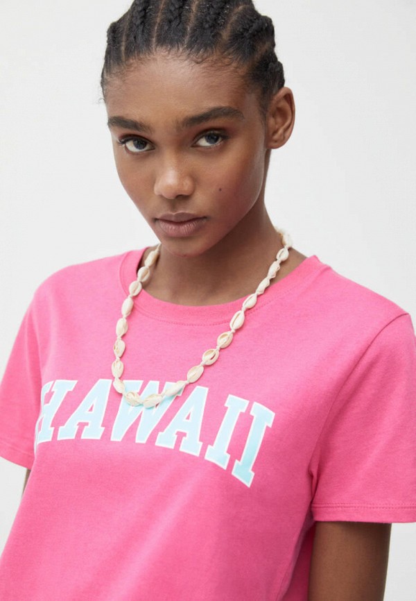 

Футболка Pull&Bear, Розовый, Join Life