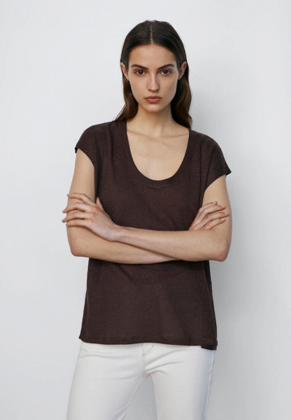 

Футболка Massimo Dutti, Коричневый