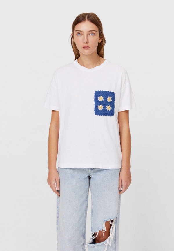 

Футболка Stradivarius, Белый