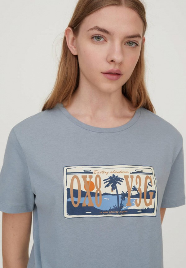 

Футболка Pull&Bear, Серый, Join Life