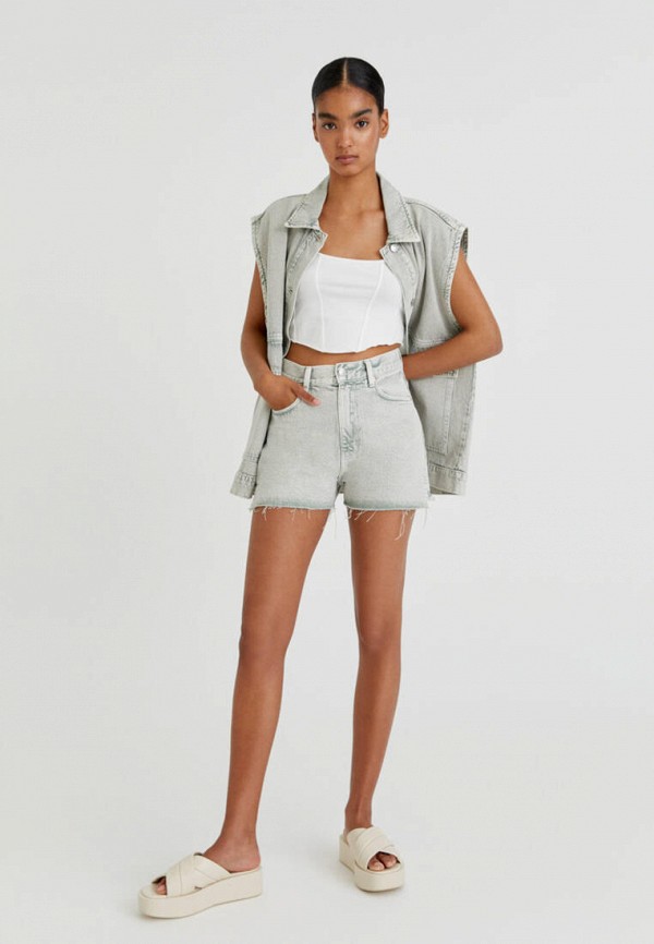 фото Шорты джинсовые pull&bear