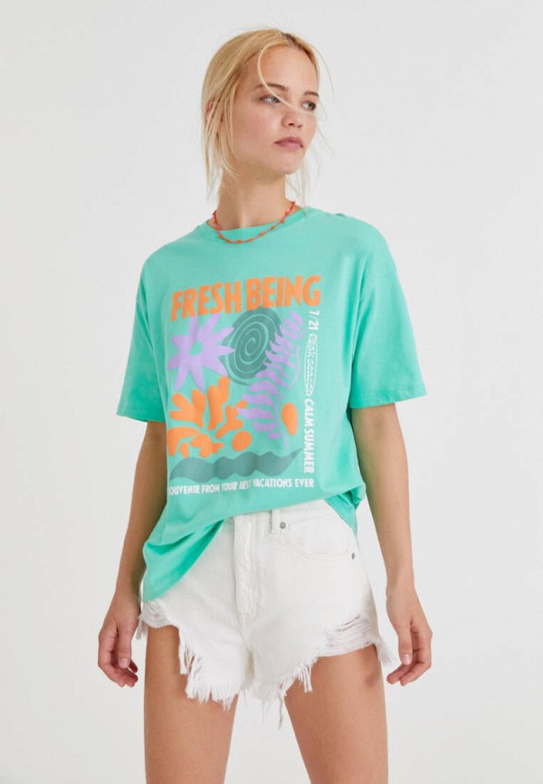 

Футболка Pull&Bear, Зеленый