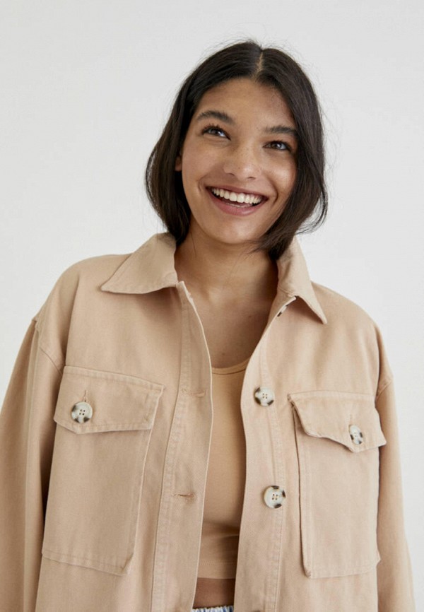 

Рубашка Pull&Bear, Бежевый