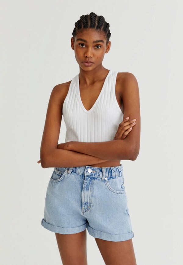 фото Шорты джинсовые pull&bear