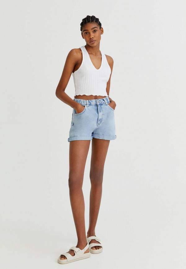 фото Шорты джинсовые pull&bear
