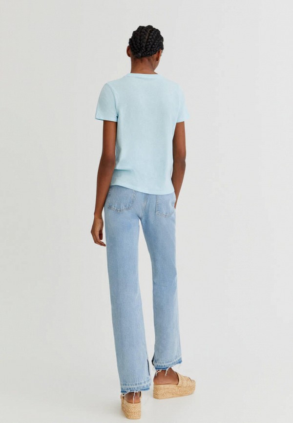 

Футболка Pull&Bear, Голубой, Join Life