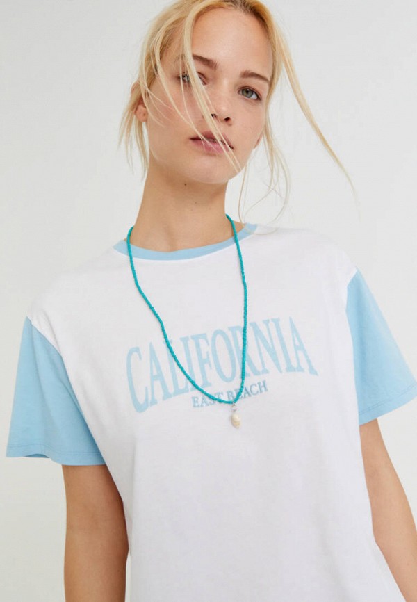 

Футболка Pull&Bear, Белый, Join Life