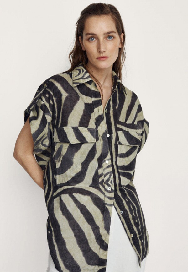 

Рубашка Massimo Dutti, Хаки