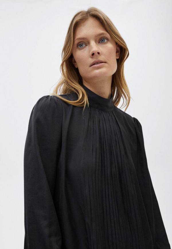 Блуза Massimo Dutti цвет черный  Фото 3