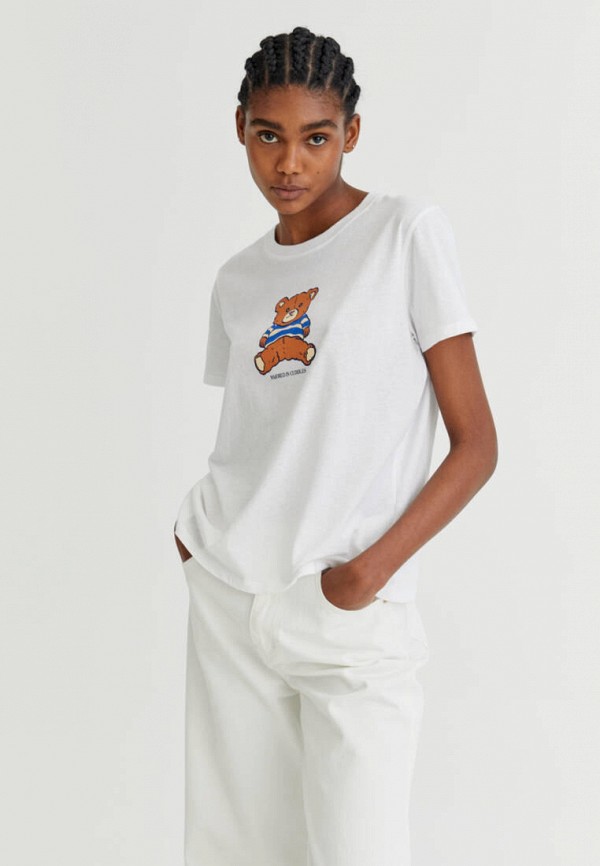 

Футболка Pull&Bear, Белый, Join Life
