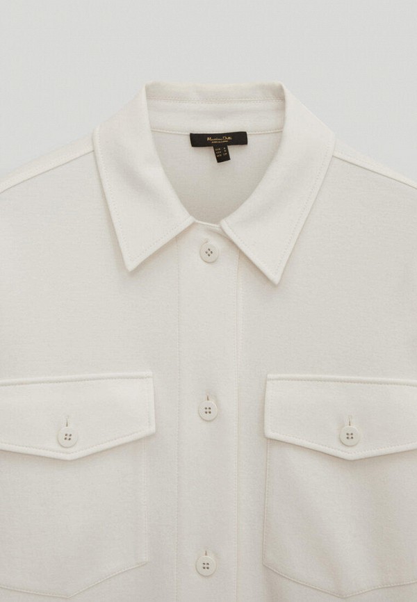 Рубашка Massimo Dutti цвет белый  Фото 3