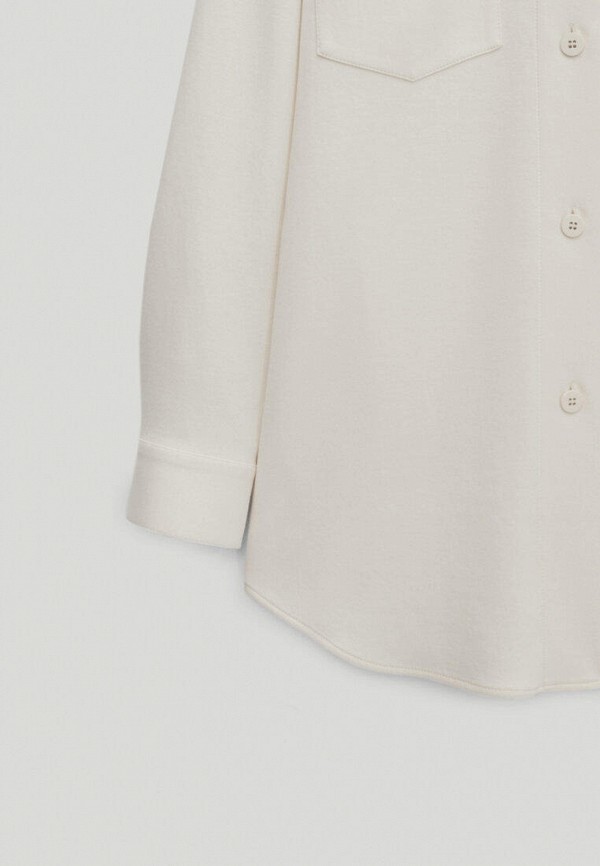 Рубашка Massimo Dutti цвет белый  Фото 4
