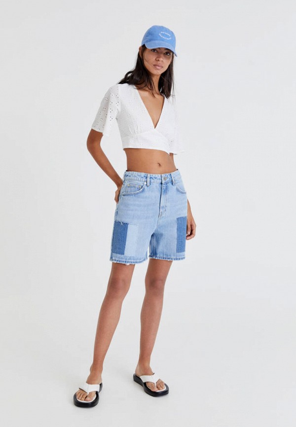 фото Шорты джинсовые pull&bear
