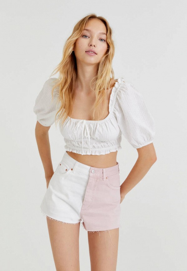 

Шорты джинсовые Pull&Bear, Розовый
