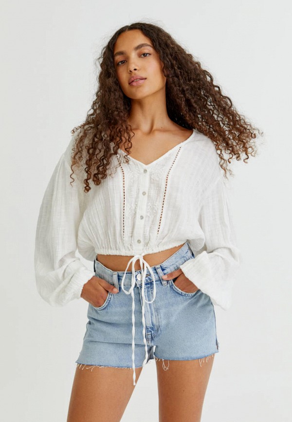 фото Шорты джинсовые pull&bear