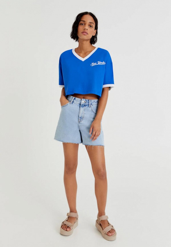 

Топ Pull&Bear, Синий