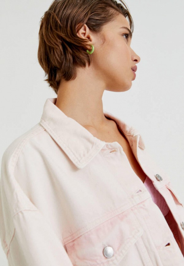 

Куртка джинсовая Pull&Bear, Розовый