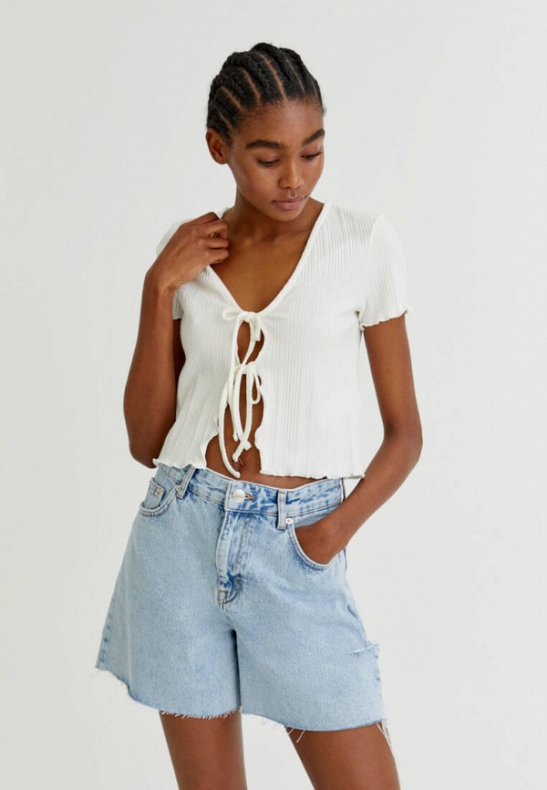 фото Шорты джинсовые pull&bear