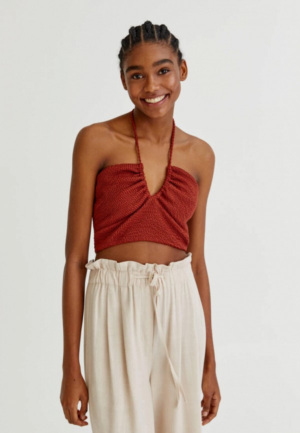 

Топ Pull&Bear, Коричневый