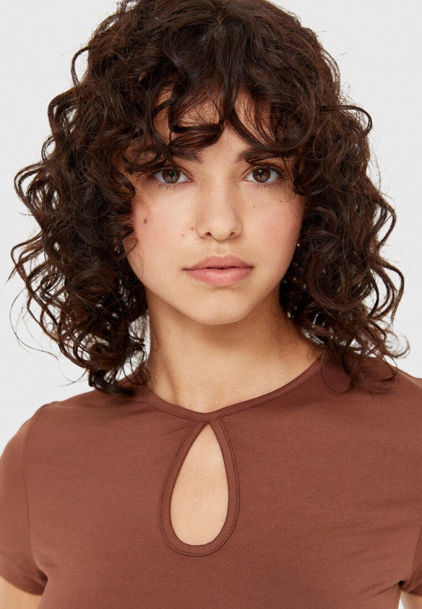

Футболка Stradivarius, Коричневый