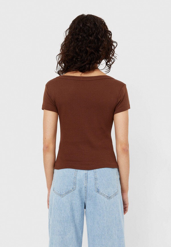 

Футболка Stradivarius, Коричневый