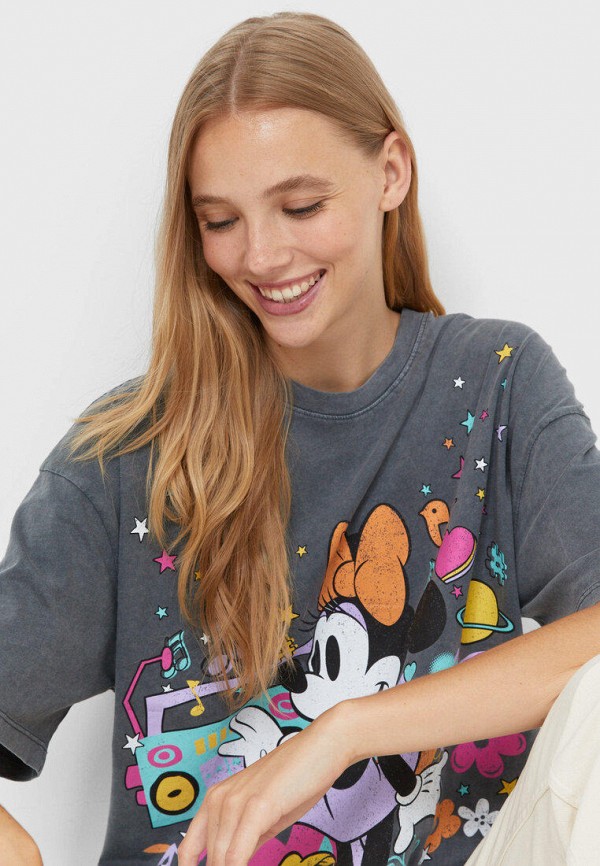 

Футболка Stradivarius, Серый