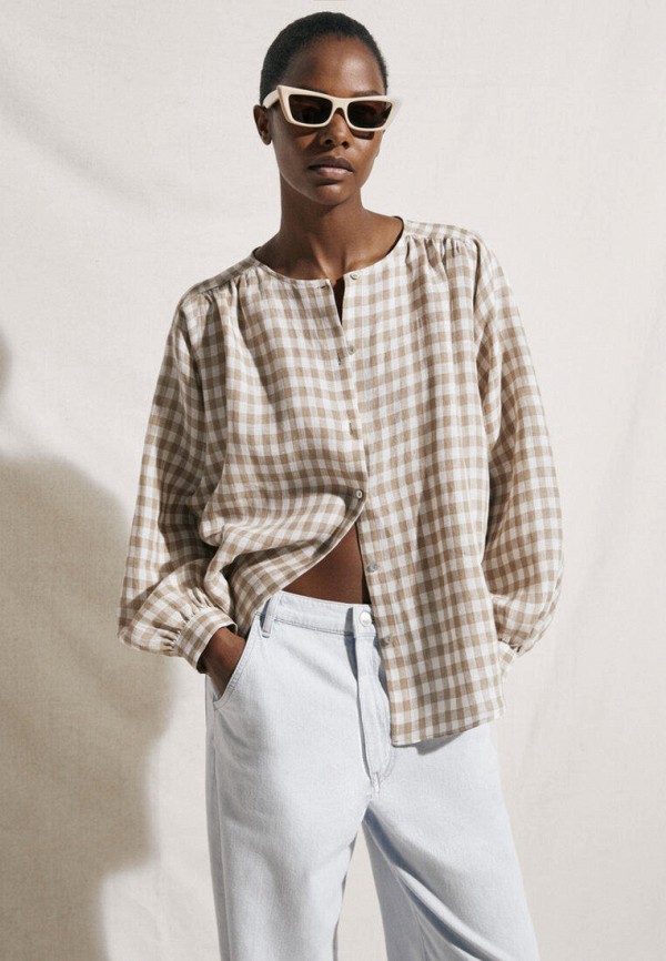 

Блуза Massimo Dutti, Бежевый