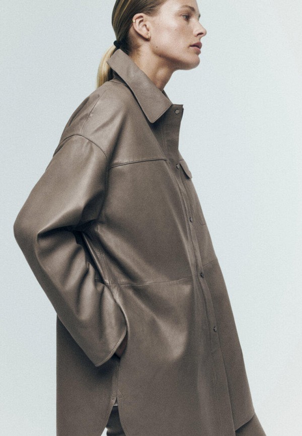 фото Куртка кожаная massimo dutti