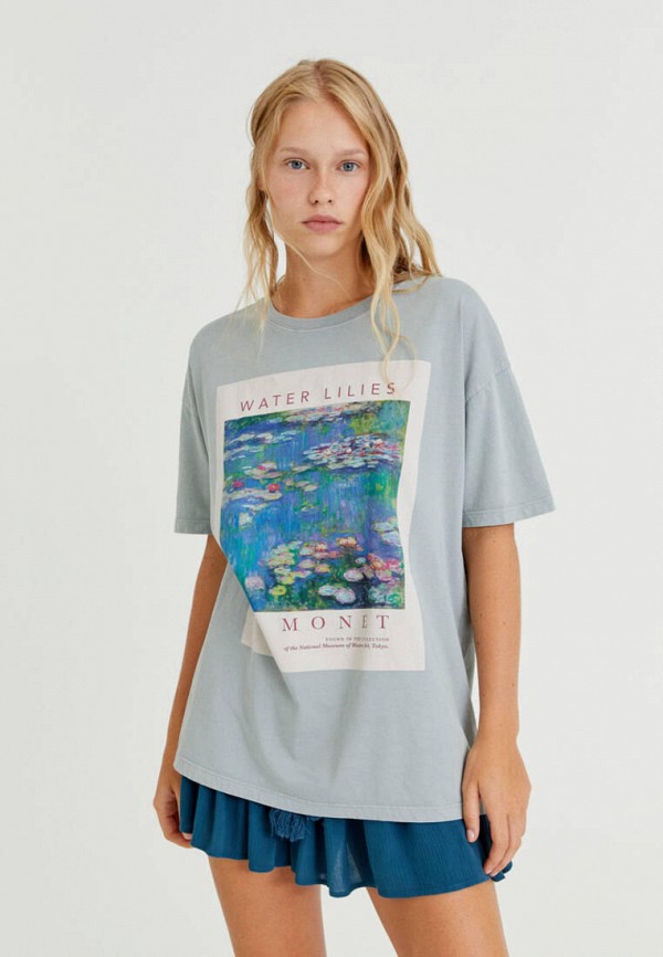 

Футболка Pull&Bear, Голубой