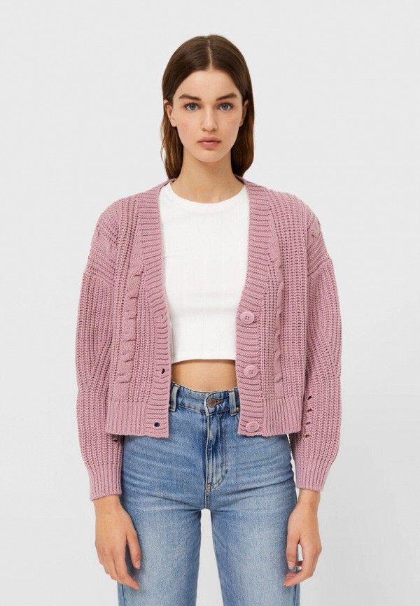 

Кардиган Stradivarius, Розовый