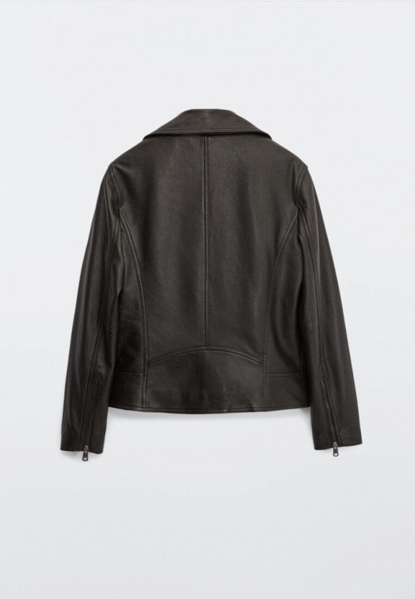 

Куртка кожаная Massimo Dutti, Черный