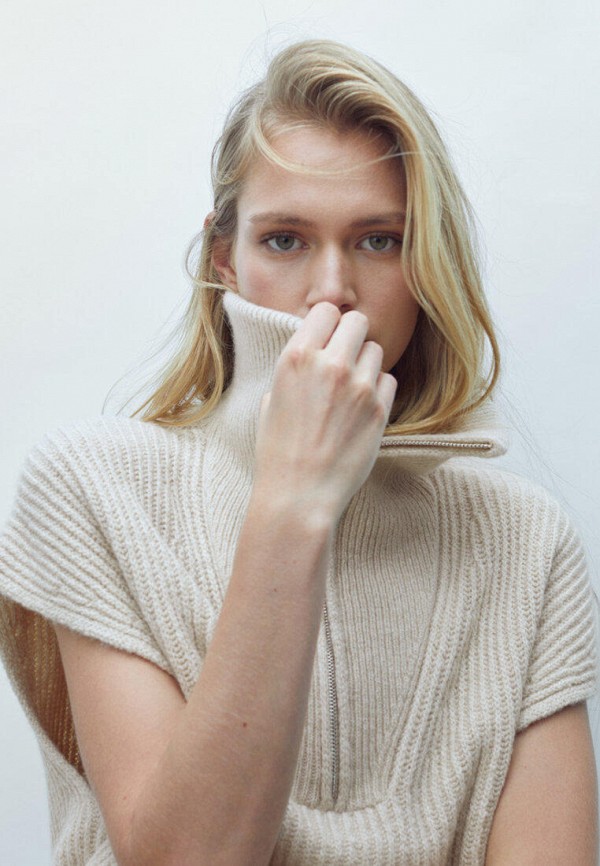 

Жилет Massimo Dutti, Бежевый