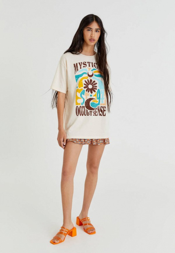

Футболка Pull&Bear, Бежевый